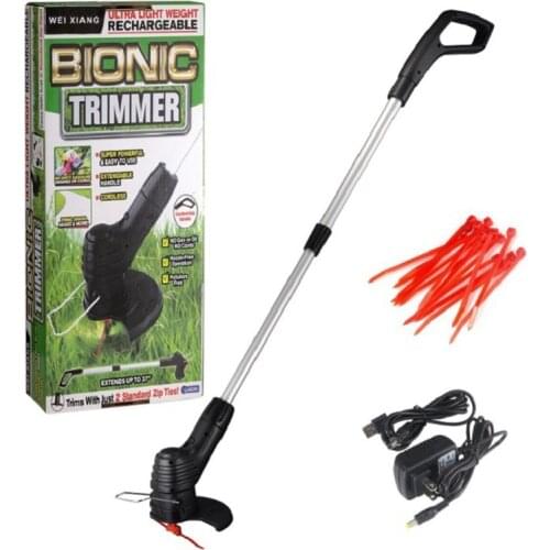 Electric Grass Trimmer Handheld Rechargeable Electric Lawn Mower Weed Eater Portable Lightweight Telescopic Mowing Machine