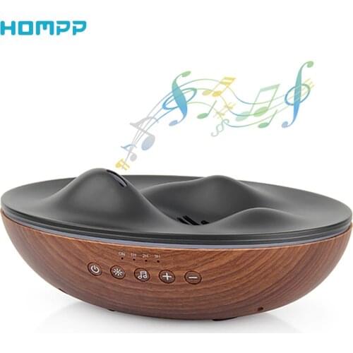 Bluetooth Ultrasonic Essential Oil Diffuser Aromatherapy Air Humidifier Eco-friendly PP Material Gift Idea 7led Gift Office Home