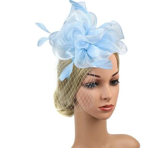 Fascinator Headpiece Hair Clip Wedding Ladies Day Races Royal Ascot Women Dance Party Headband