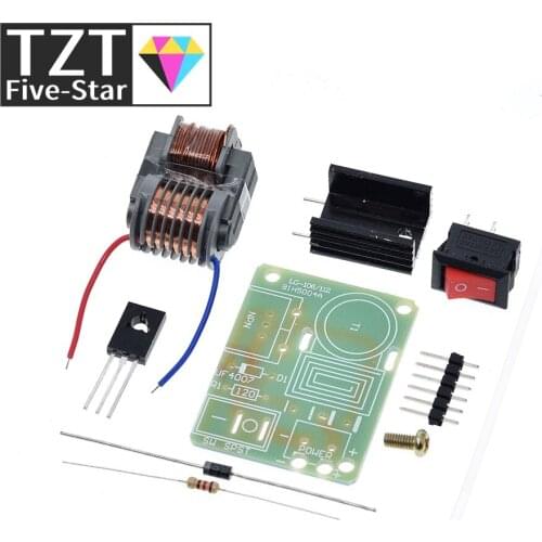 15KV High Frequency DC High Voltage Arc Ignition Generator Inverter Boost Step Up 18650 DIY Kit U Core Transformer Suite 3.7V