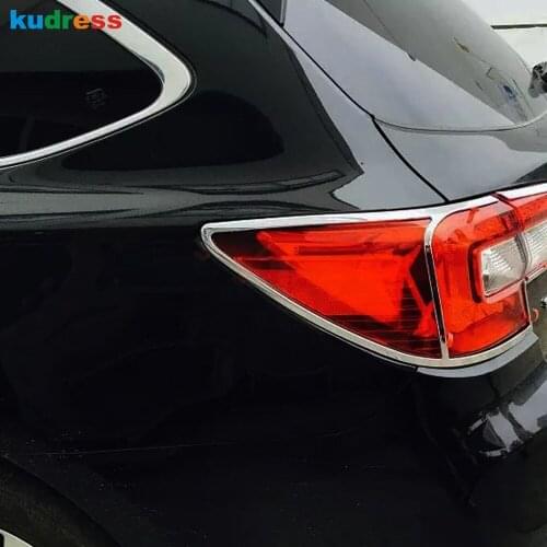 For Subaru Outback 2015 2016 ABS Chrome Car Styling Taillight Lamp Cover Shade Frame Rear Light Protector Trims Sticker 4pcs