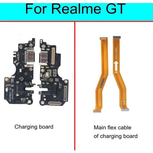 For Realme GT USB Charging Dock Port Connector main Microphone Mic Audio jack Board flex cable