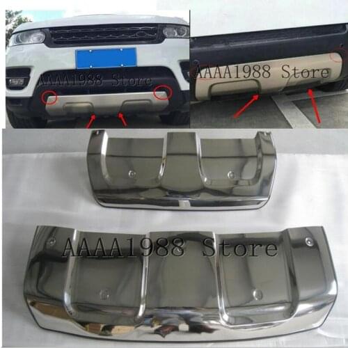 2014 2015 2016 2017 2018 For LAND ROVER Range Rover Sport LR095427Stainless Steel Front Rear Bumper Diffuser Protector Guard Sk
