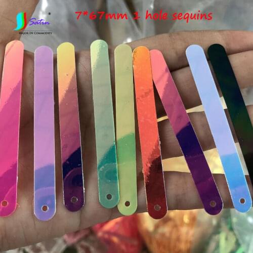 1300pcs/lot Colorful Rectangle 1-Hole PVC Loose Sequins Paillettes Sew Wedding Craft,Women Kids DIY Garment Accessories S0880L