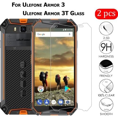 2PCS For Ulefone Armor 3 Tempering Glass Screen Protector Scratch Proof LCD Film For Ulefone Armor 3W 3T Glass Cover Phone 5.7"