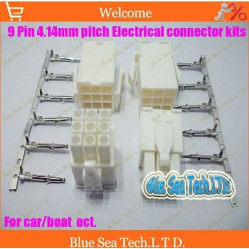 20 sets FL4.14-9P 9 Pin/way 4.14mm electrical connector kit (Housing+Terminal) for car/boat/motorbike ect