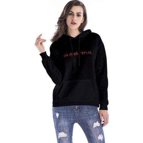 2018 Panda Moletom Moleton Feminino Inverno Embroidery Woman Spring And Autumn Easy Pocket Even Midnight Thickening Student