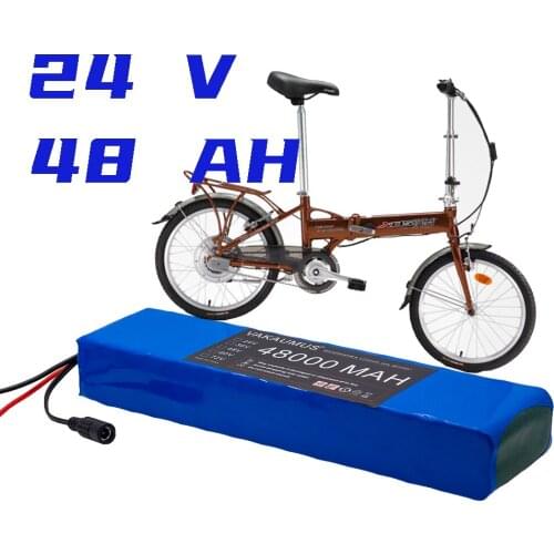 24V 48AH Battery Pack 7S4P 29.4V 48000MAH BMS Bicycle Four Wheeler Wheelchair Scooter 18650 Lithium Battery Pack + Charger