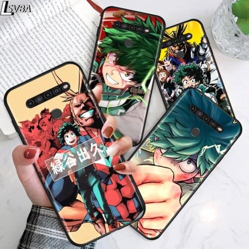My Hero Academia Anime for LG G8 G8S G8X V30 V35 V40 V50 V60 ThinQ Q60 K40 K50 K51 K61 K71 K92 K62 Soft Black Phone Case