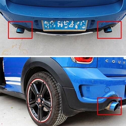 Car accessories exterior stainless steel Exhaust muffler For BMW MINI COOPER S F54 F56 F60 R55 R56 R60 tail throat Modification