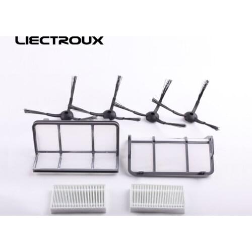 For Q8000,Q7000)Spare Part for Vacuum Robot,Include Side Brushx 4pc+Primary Filter x 2pc+HEPA Filter x 2pc