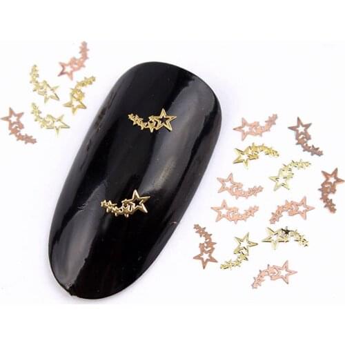 Hot selling about 1000pcs nail metal thin stickers love series decoration DIY nail art high quality decorations