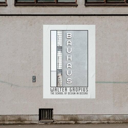 Bauhaus Art Exhibition poster, Bauhaus Exhibition print, Walter Gropius poster, Walter gropius, Bauhaus art exhibition poster