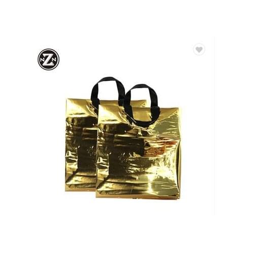 Custom Printed Plastic Bag for store advertising with soft loop handle