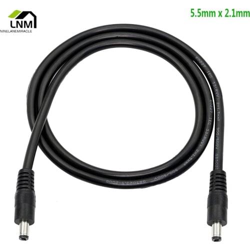 Male to Male DC Cable Connector Power Adapter Extension Cable 5521 Plug 3M 5M 10M For LED Strip CCTV Camera DVR Router Monitor