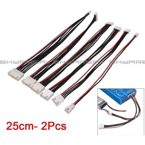 2Pcs Upgraded LiPo Battery charging Extended Cable /Wire/Connector 22AWG 200mm Lipo Battery Balance Extension cable