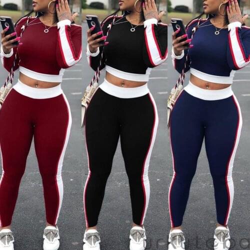 Women outfit Two Piece Tracksuits Women Sets Women Red Blue Black 2 pcs Sweatsuit Cotton Summer Pullover Suits