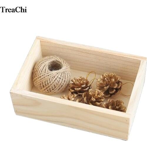 Creative Household Products Log Storage Box Desktop Storage Box Storage Succulent Plant Flowerpots Cosmetic Organizer Wood Box