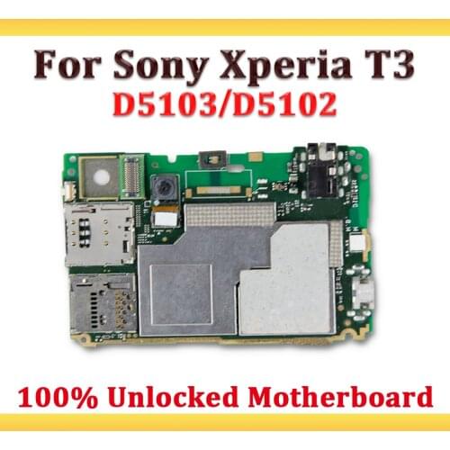 Full Tested For Sony Xperia T3 D5103 D5102 Motherboard Flex Cable Logic Main Board,For Sony Xperia T3 D5103 D5102 Mainboard