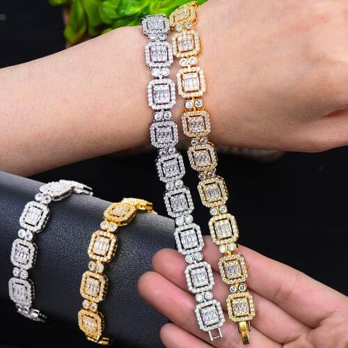 Missvikki European Trendy Chains stackable Luxury bracelets For Women Surprise Gift Jewelry High Quality Shiny CZ High quality