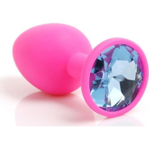 New silicone butt plug suppository gem stimulation butt plug Anal Sex Toys Butt Plug with anal plug Sex Toys Products For Adults
