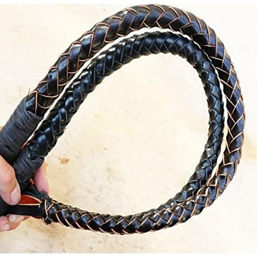 Horse Riding Crop Wooden Handle Horse Whip Hand Made Halter Braided Riding Whip Horse Racing Leather Equestrian Equipment