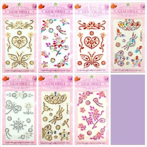 Stunning Gem Flower sticker Different shapes sticker for Decorating the album card making DIY scrapbooking stationery