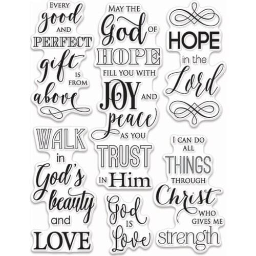 LOVE Words Transparent Clear Silicone Stamp/Seal for DIY scrapbooking/photo album Decorative clear stamp sheets ST0280