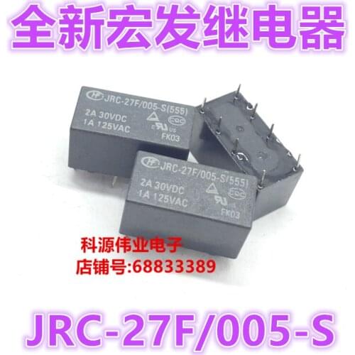Relay JRC-27F-005-S 2A 8PIN 5VDC