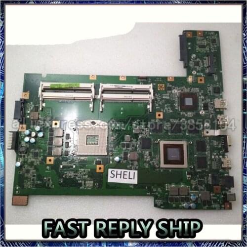 SHELI For Asus G74SX Motherboard 2D with N12E-GS-A1 GT560M 69N0L8M18C01 60-N56MB2800