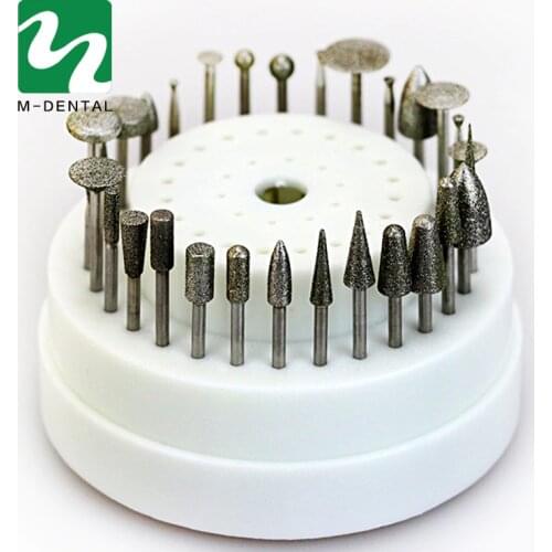 Dental Lab Rotary Tungsten Steel Polishing Burs 30 PCS For Teeth Whitening Dentist Equipment With Box