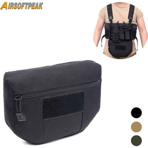 Tactical Armor Carrier Drop Pouch Outdoor Waist Bag Pouches EDC Combat Army Tactical Vest Backpack Hunting Magazine Pouch JPC