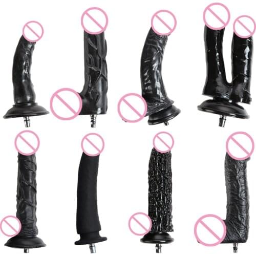 Vac-U-Lock Sex Machine Big Black Dildos Attachment For Women Sex Toys For Adults Automatic Vibrator Masturbation Love Machine