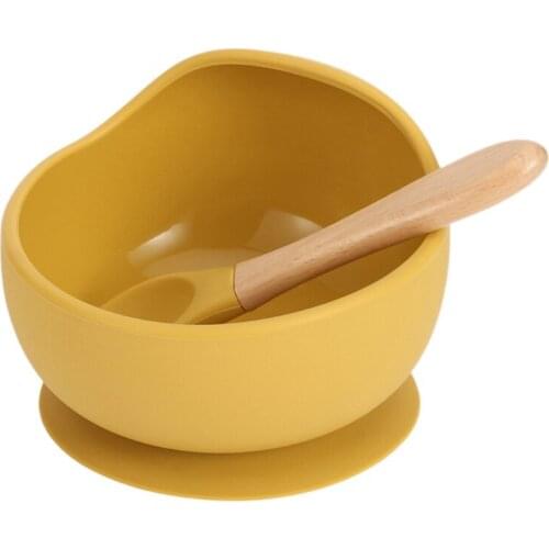 1 Set of Silicone, Food-Grade Safe Sucking Baby Feeding Kit with Spoon, Suitable for Baby Toddlers