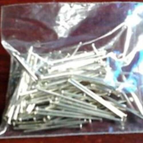 21pcs D1mm*26.5mm*1.8mm module power pin flat head cap straight needle tin-plating