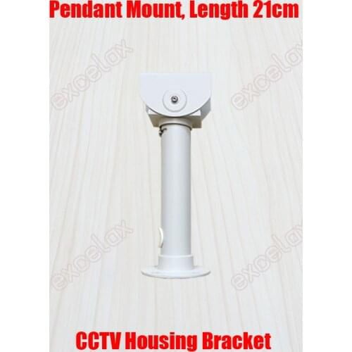 21cm Pendant Mount CCTV Housing Bracket Indoor Outdoor Cable Protection Security Camera Ceiling Stand Support Aluminum Alloy