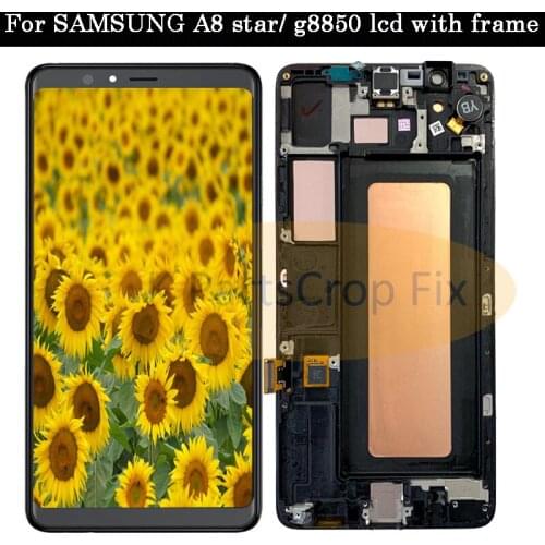 6.3'Super AMOLED For Samsung Galaxy A8 Star LCD For SAMSUNG G8850 lcd display LCD with frame Screen Touch Digitizer Assembly