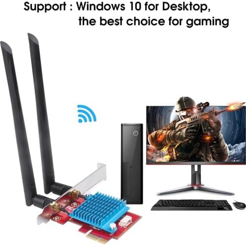 Wi-Fi 6 AX200 Pro Wireless Adapter Dual Band 2.4Gbps PCIe Wifi Card Intel AX200 Gigabit Network Card 802.11AX Bluetooth 5.0