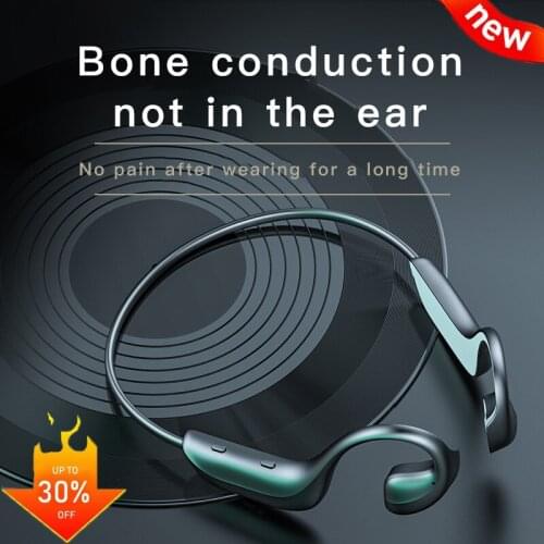 Bone Conduction Wireless Bluetooth Earphones Stereo Headset Ear Hook Sport Headphones For ios android Waterproof With Microphone