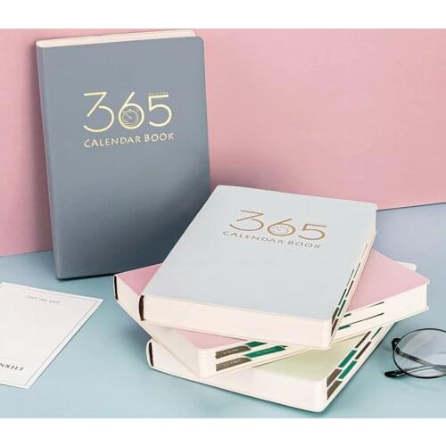200 Pages A5 Agenda 2021 Schedule Notebook Time Management 365 Days Daily Weekly Planner Calendar Notepad School Office Supplies