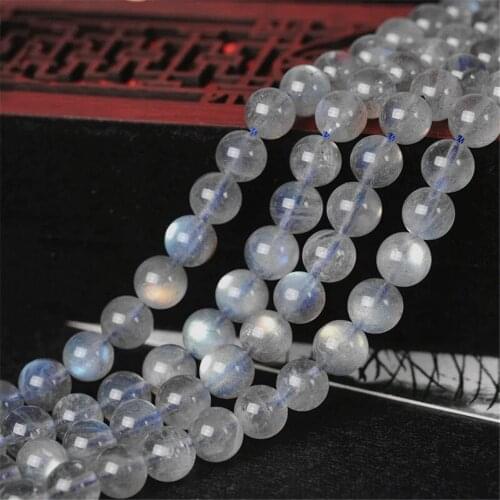 Grade A Natural Labradorite Beads Blue Luster Labradorite Beads NOT Dyed 3mm-9mm Smooth Polished Round 15 Inch Strand ML06