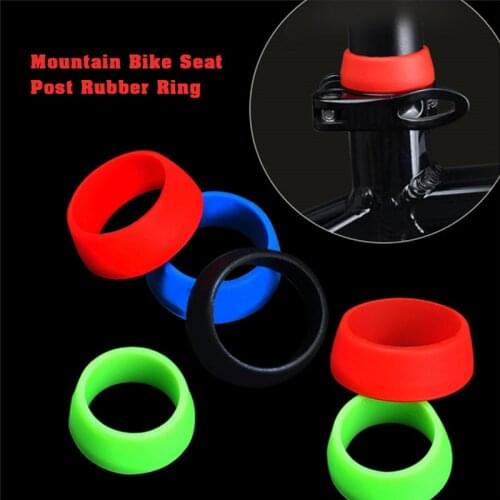 2pcs Waterproof Bicycle Seat Post Rubber Ring Dust Cover Cycling Mountain Bike Seat Post Case Protective Bike Accessories