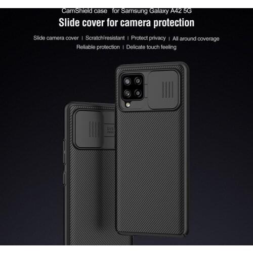For Galaxy A42 5G Case NILLKIN CamShield Case Slide Camera Cover anti-skidding dust-proof Anti-Fingerprints For SM-A426B