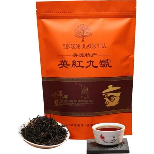 Guangdong Black Chinese Tea Yingde Tea Red No.9 Chinese Teas with Honey Sweet Tastes 250g