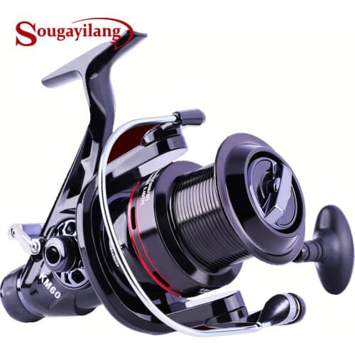 Sougayilang KM50 KM60 Spinning Reel 4.9:1 5.2:1 Fishing Reel 15KG Max Drag Power Spinning Fishing Wheel Carp Fishing Tackles