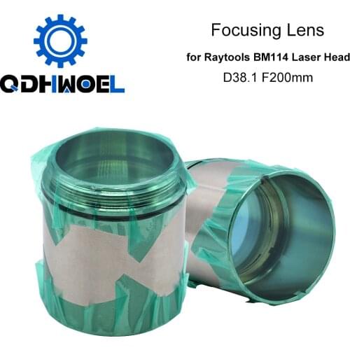 BM114 Collimating & Focusing Lens D37 F100 & D38.1 F200mm with Lens Holder for Raytools Laser Cutting Head BM114