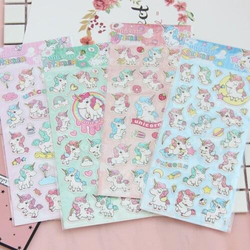 20 set/1 lot Stationery Stickers Cartoon Horse 3D Diary Planner Decorative Mobile Stickers Scrapbooking DIY Craft Stickers