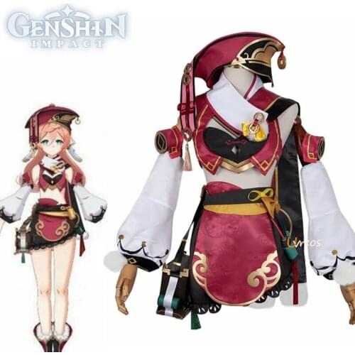 Game Genshin Impact Cosplay Costume Feiyan Cosplay Dress Anime Yan Fei Halloween Costume Carnival Uniforms For Women Girls Party