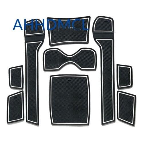 Car Door Gate Slot Mats Cup Armrest Storage Pad For Hyundai Elantra 4th Generation 2006 2007 2008 2009 2010 2011