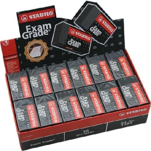 2 Pcs/Lot Stabilo 1191N Exam Grade Eraser Soft Rubber Neat And Tidy Clean Traceless Pencil Eraser